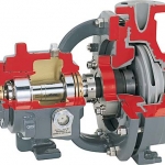 PolyChem S-Series Fluoropolymer Lined Overhung ISO Chemical Process Pump