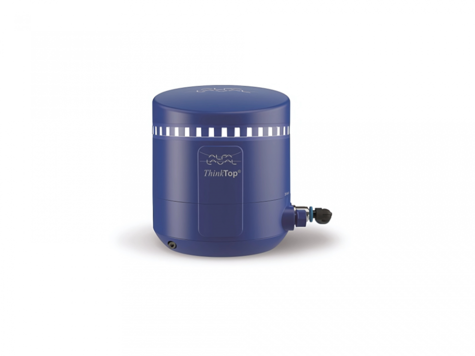 Alfa Laval ThinkTop V50 compact valve control unit for hygienic valves.