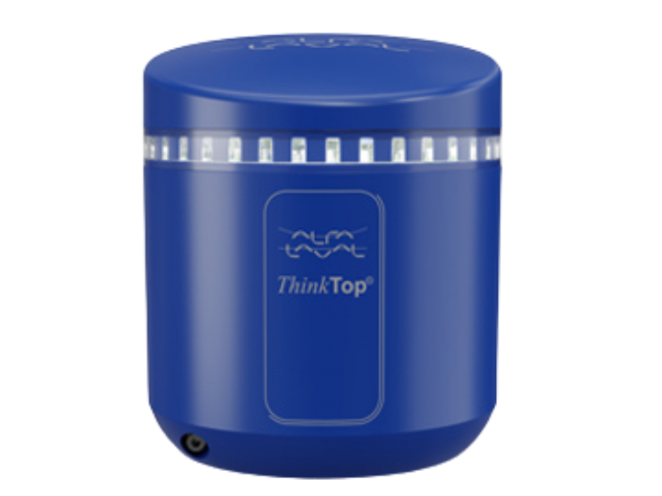 The ThinkTop V20 valve indication unit by Alfa Laval provides real-time valve status monitoring for efficient process control, enhancing productivity.