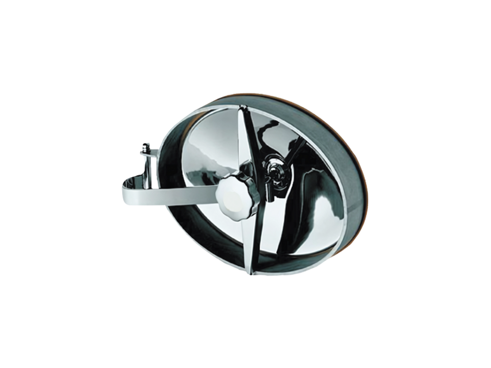 Alfa Laval Type O oval manway cover with hygienic stainless steel design for horizontal tanks