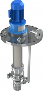 Fimett CNV MAG-M vertical magnetic drive pump for corrosive fluid and sump applications