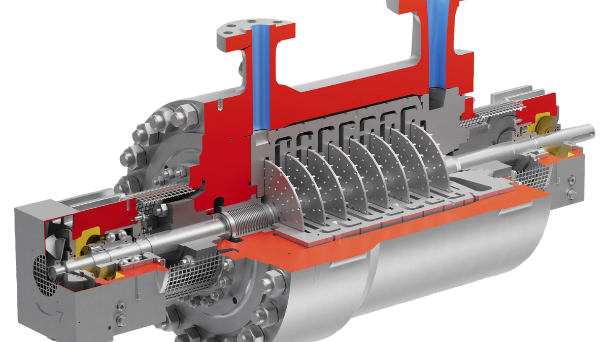 Flowserve WXB B multistage barrel pump, Barske style impellers, low flow high head API 610 style pump