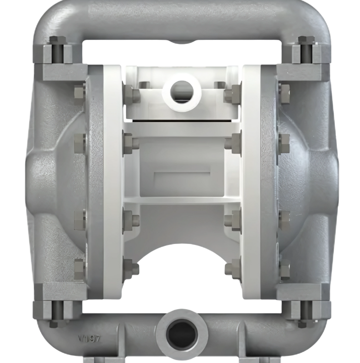Versamatic ½ inch bolted metal AODD pump for compact chemical transfer applications