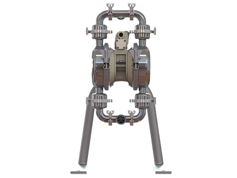 Versamatic E4-1½” 3-A Hygienic Clamped Metal AODD Pump