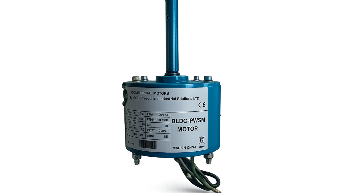 Compact brushless motor for speed control applications