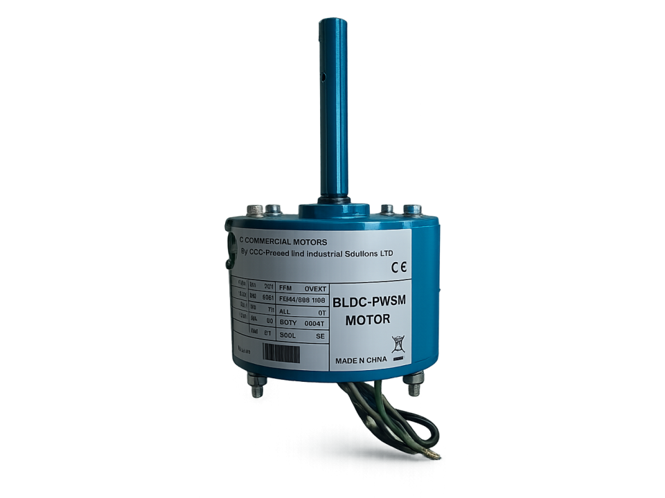 Compact brushless motor for speed control applications