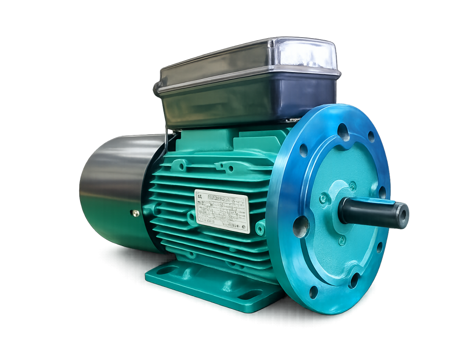 Integrated brake motor for machinery applications